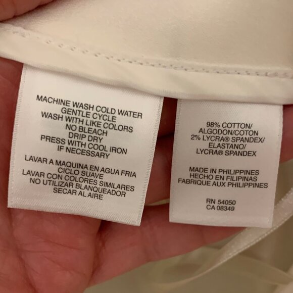 NWT Jones New York Cream Ankle Length Stretch Pant - Picture 4 of 5